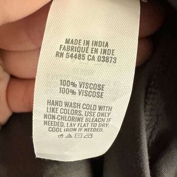 Aerie Gray Silky Cargo Jogger Pants Small Lightweight Drawstring Pockets - Picture 9 of 9